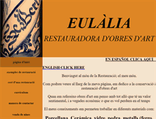 Tablet Screenshot of eulaliarestauradora.com